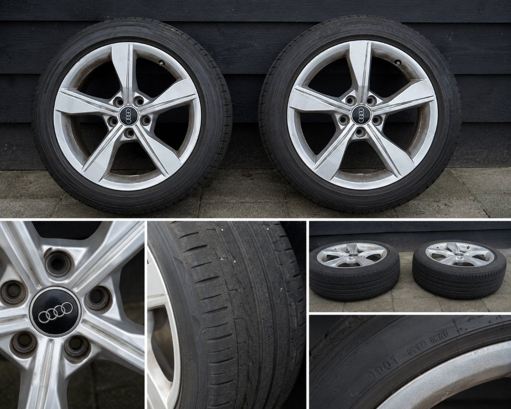 All season audi banden + velgen, Ophalen, Gebruikt, 17 inch, All Season