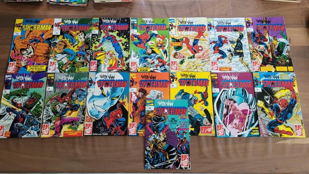 Web van Spiderman tijdschriften - Grote collectie, Boeken, Strips | Comics, Gelezen, Europa, Ophalen of Verzenden, Meerdere comics
