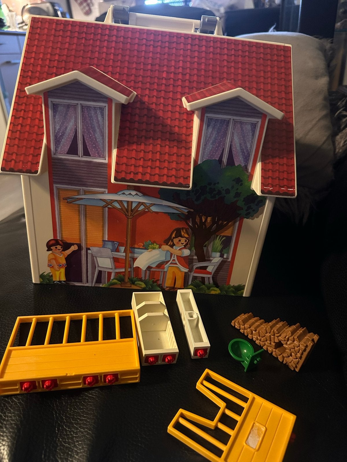 Vintage Playmobil Huis 2005 + boerderij onderdelen, Gebruikt, Gebouw, Complete set, Ophalen of Verzenden