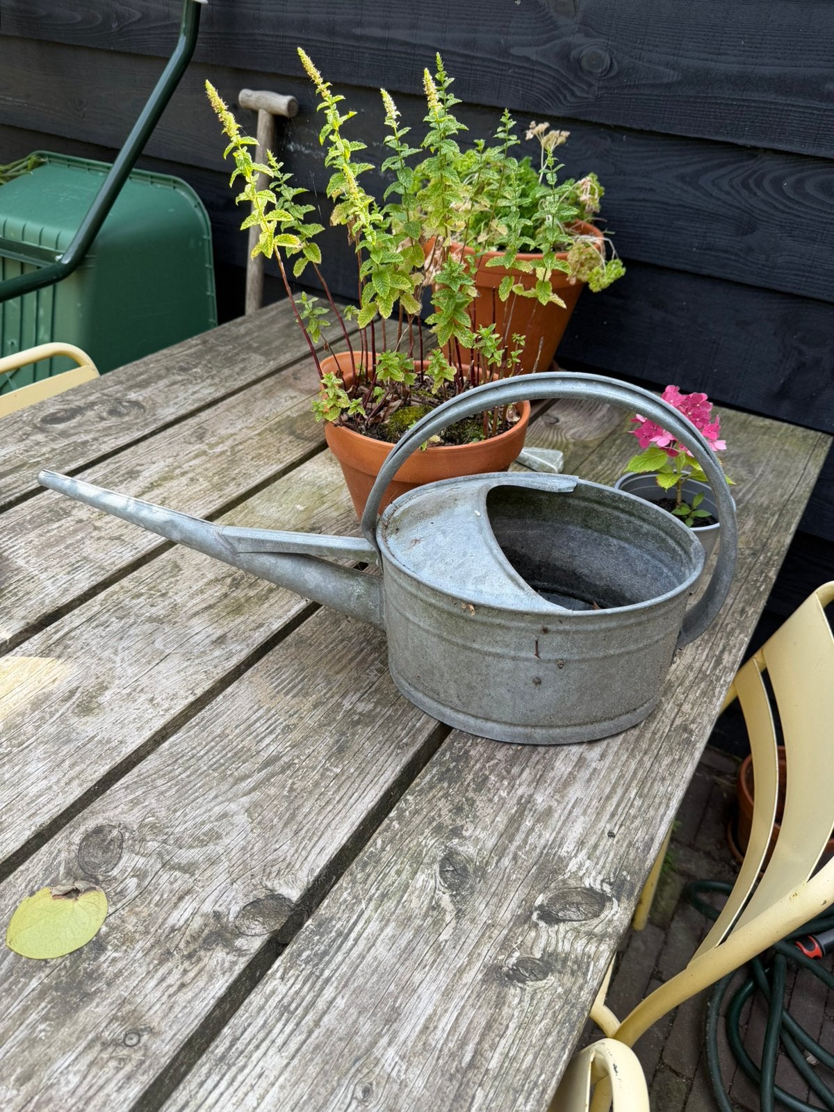 Zinken gieter, Tuin en Terras, Gieters, Ophalen, Gebruikt