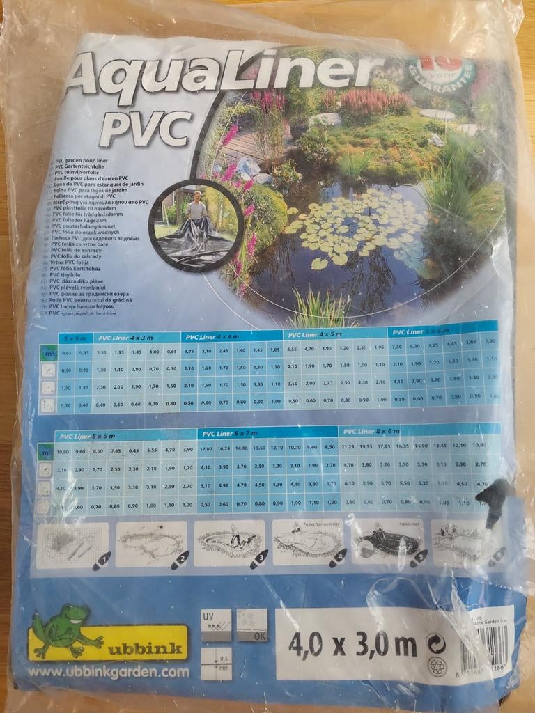 Pvc vijverfolie 3x4 meter nieuw, Ophalen of Verzenden, Nieuw