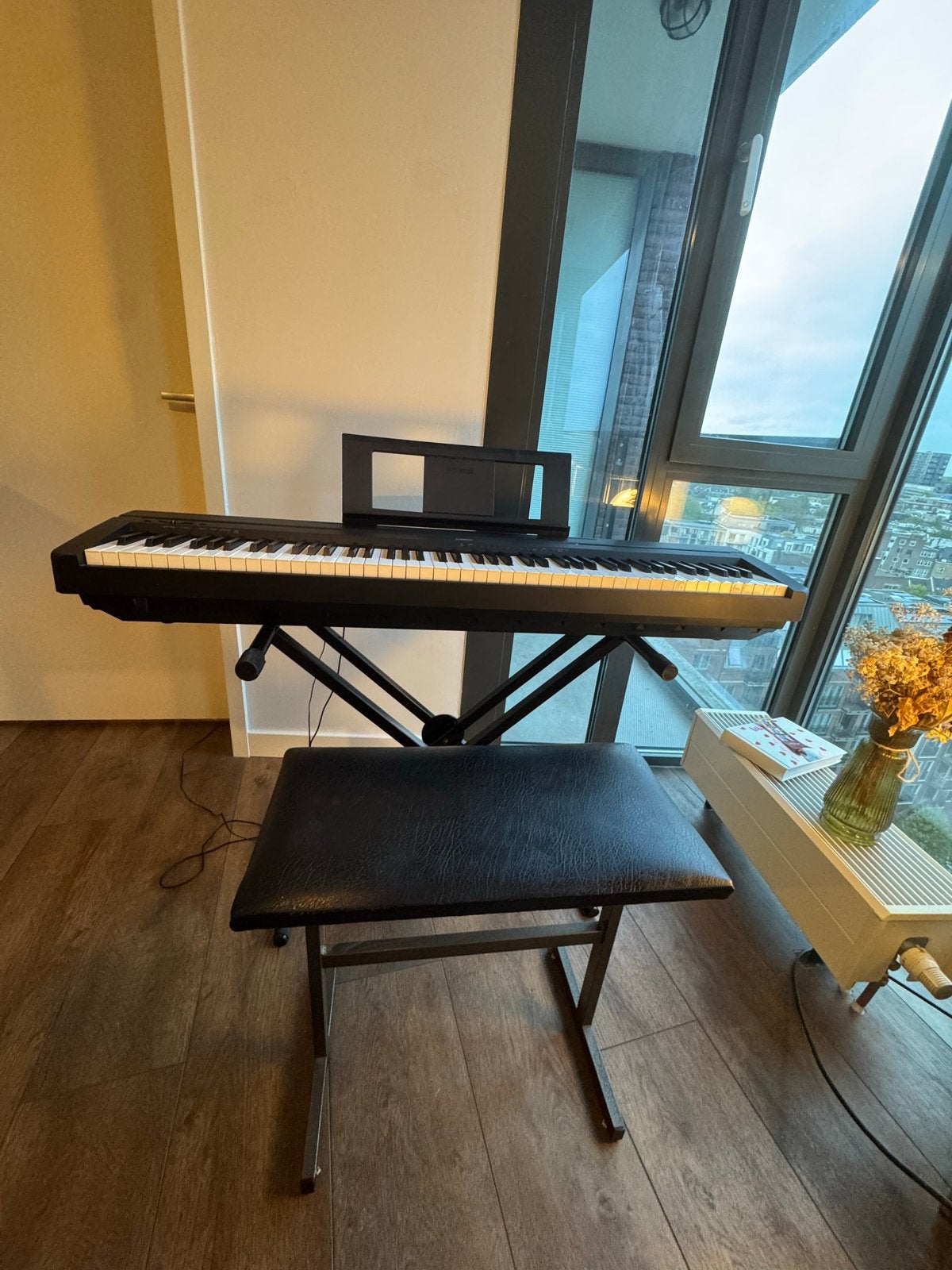 Yamaha P-45 Digitaal Piano, Ophalen, Zwart, Digitaal, Zo goed als nieuw