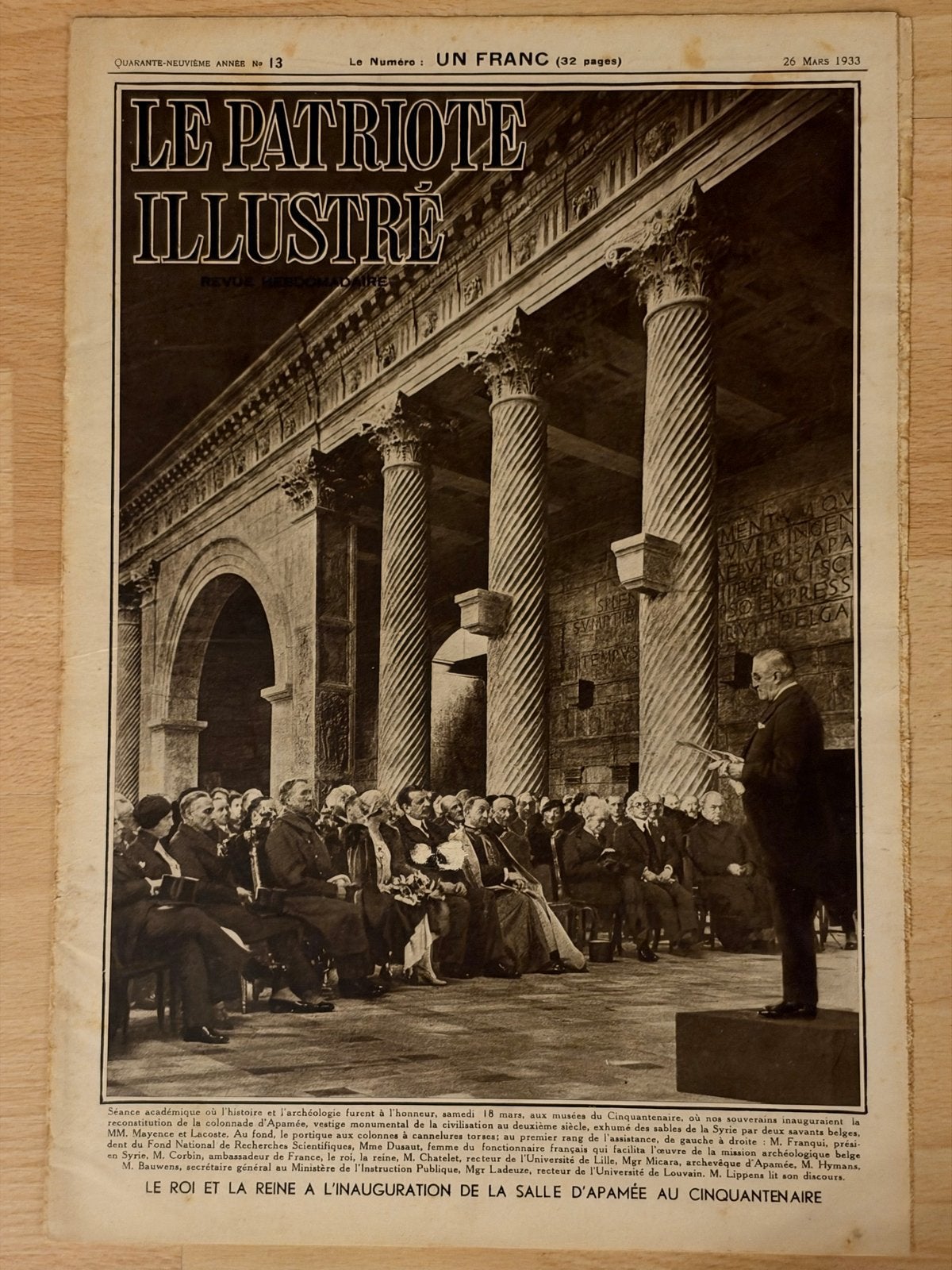 Le Patriote Illustré - Belgisch tijdschrift uit 1933, Ophalen of Verzenden, Gelezen, Overige typen