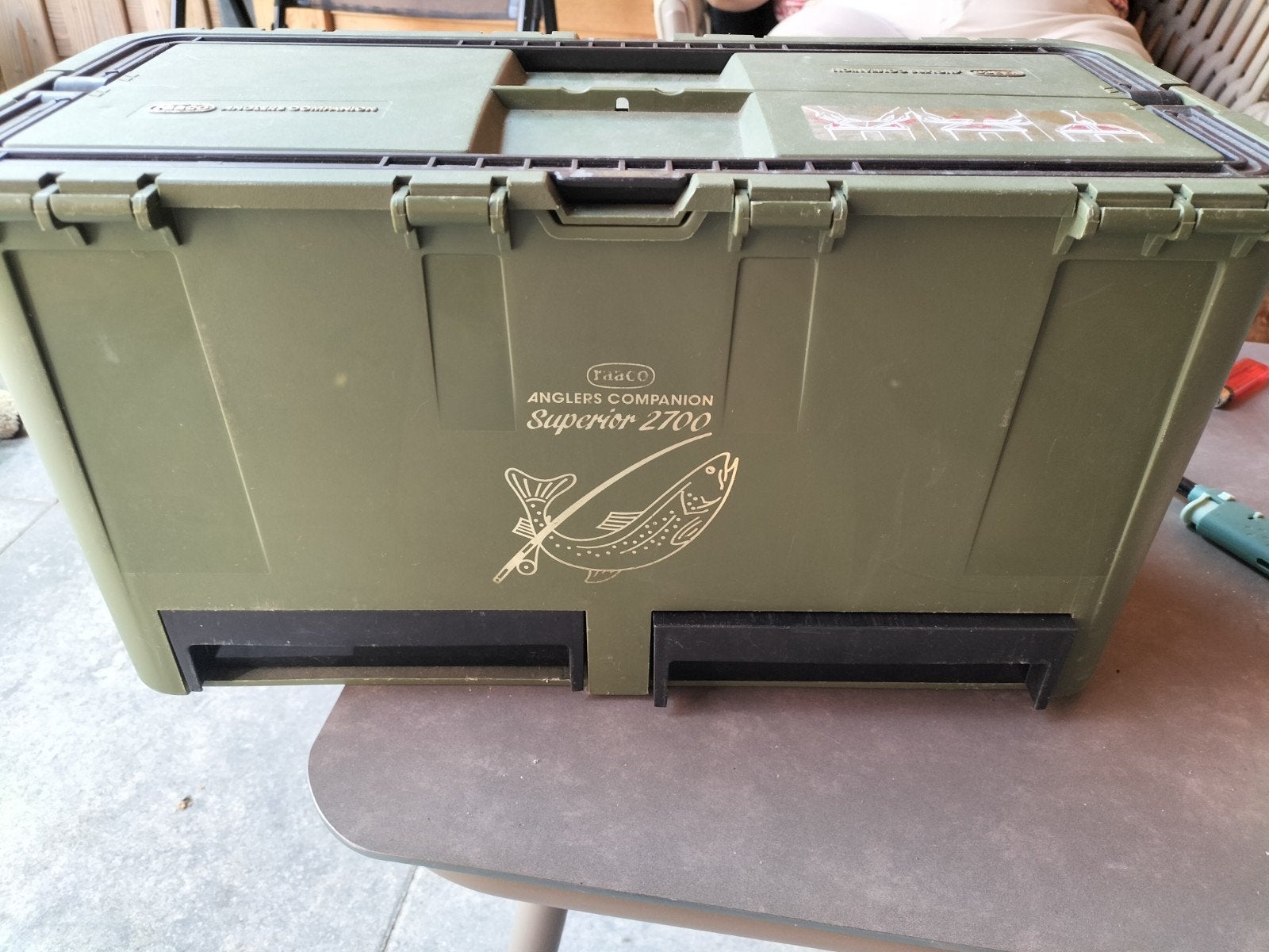 vintage raaco anglers companion visbox, Ophalen