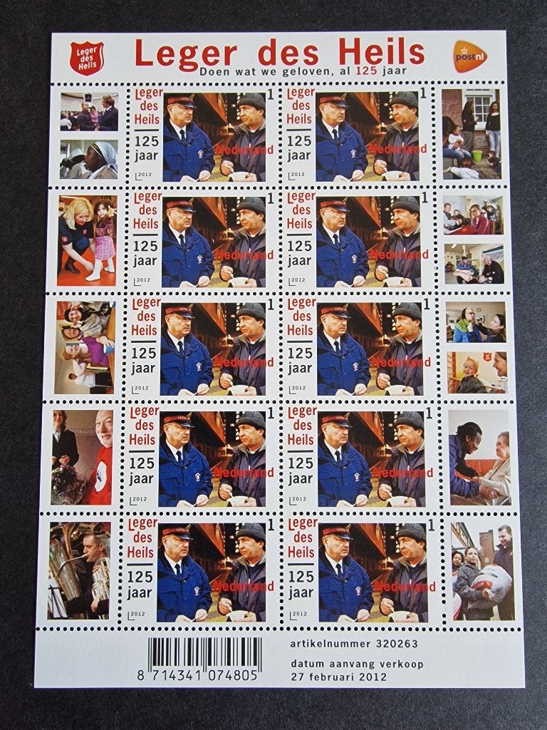 2012 Vel V2909 Leger des Heils 125 jaar. Postfris., Postzegels en Munten, Ophalen of Verzenden, Na 1940, Postfris