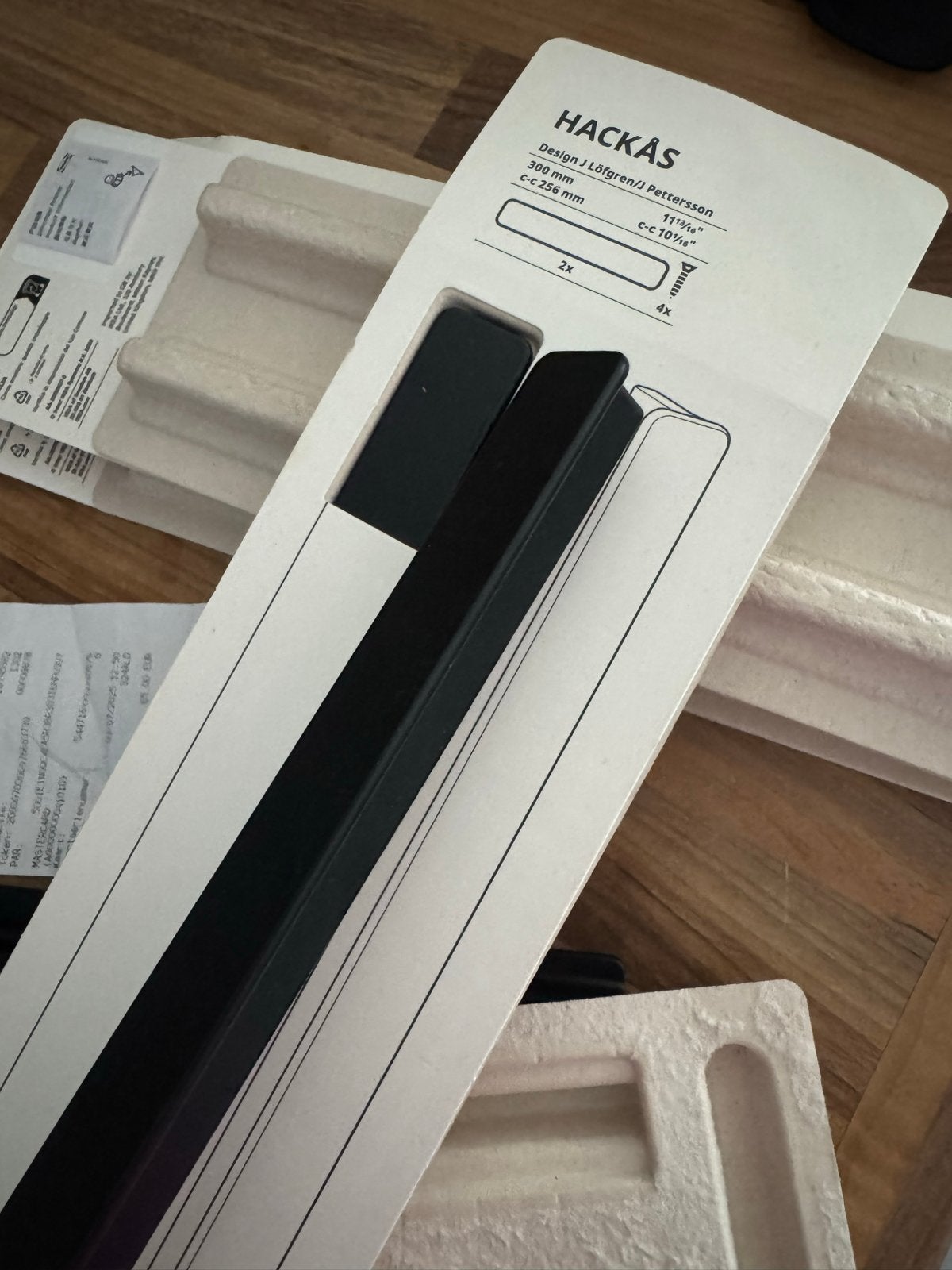 IKEA Hackås deurgrepen - 7 stuks, Ophalen of Verzenden, Gebruikt, 25 tot 50 cm, Minder dan 100 cm
