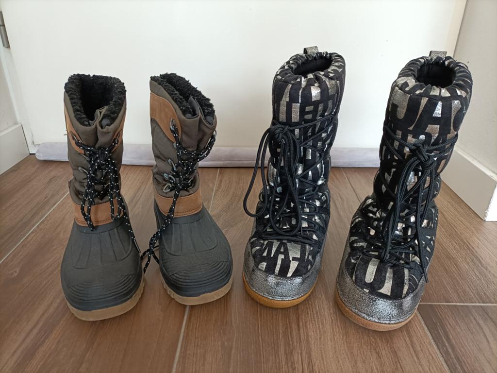 winterlaarzen mt 37/38 en mt 36/37, gratis ophalen, Kleding | Dames, Ophalen, Zwart