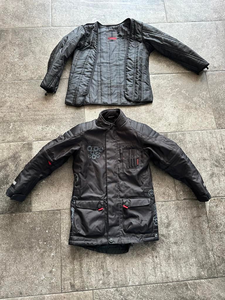 Booster textiele motorjas kids maat 176, Motoren, Kleding | Motorkleding, Ophalen of Verzenden, Tweedehands, Heren, Jas | textiel