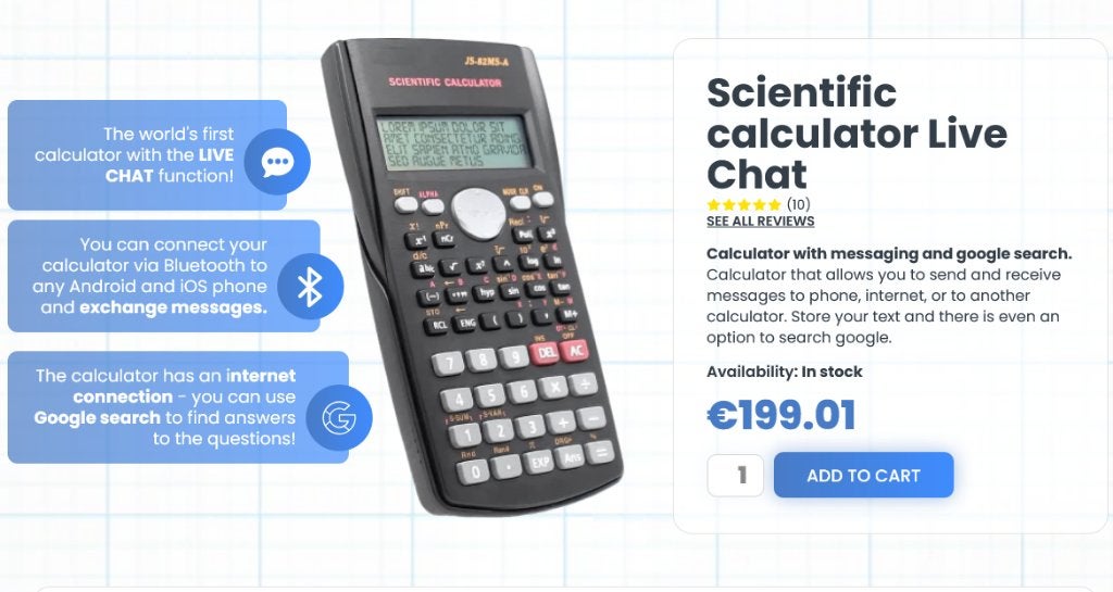 Rekenmachine / Scientific Calculator | Live Chat + Google, Diversen, Ophalen of Verzenden, Zo goed als nieuw