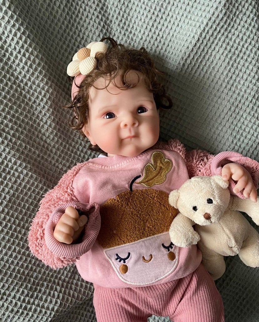 Lief Reborn baby meisje🌷, Verzenden, Zo goed als nieuw, Babypop, Levensecht of Reborn