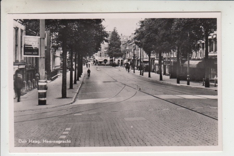 Den Haag, Heerengracht, Verzamelen, Ansichtkaarten | Nederland, Ophalen of Verzenden, 1960 tot 1980, Ongelopen, Zuid-Holland