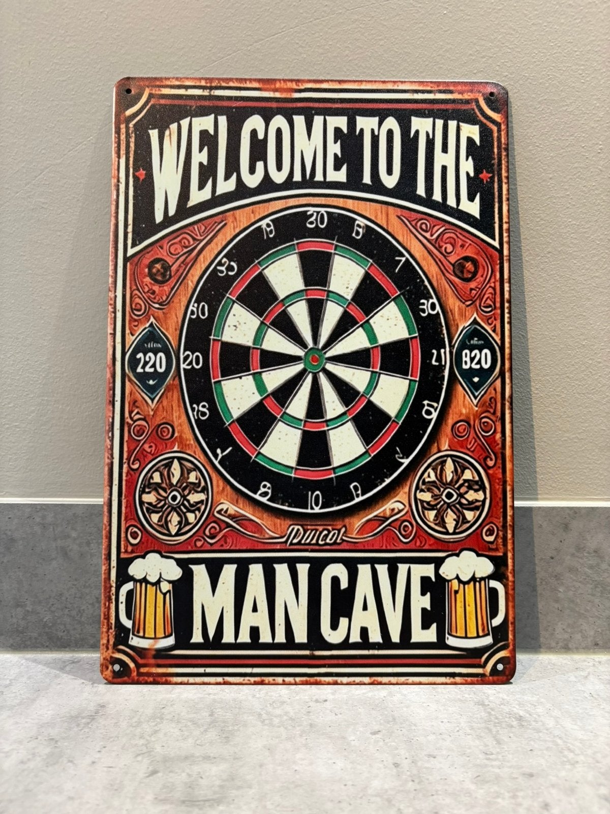 Mancave Bar Café Wanddecoratie metalen bordje Welcome, Ophalen of Verzenden, Zo goed als nieuw