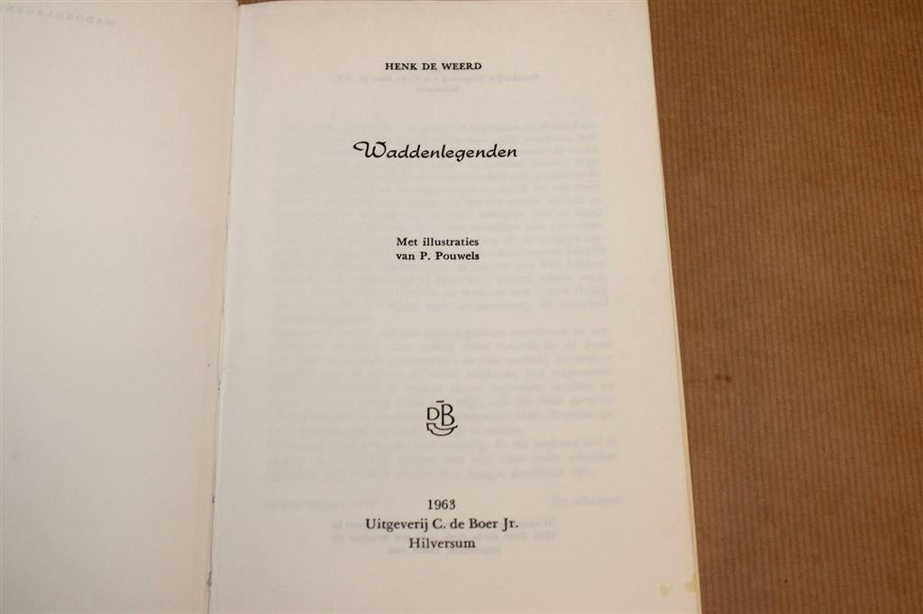 Waddenlegenden — Verhalen van de Wadden, De Weerd, 1963, Verzenden, Gelezen