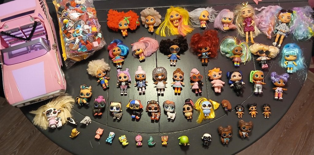 Verschillende popjes LOL Surprise, Hairdooz, Barbie, Ophalen of Verzenden, Gebruikt, Overige typen