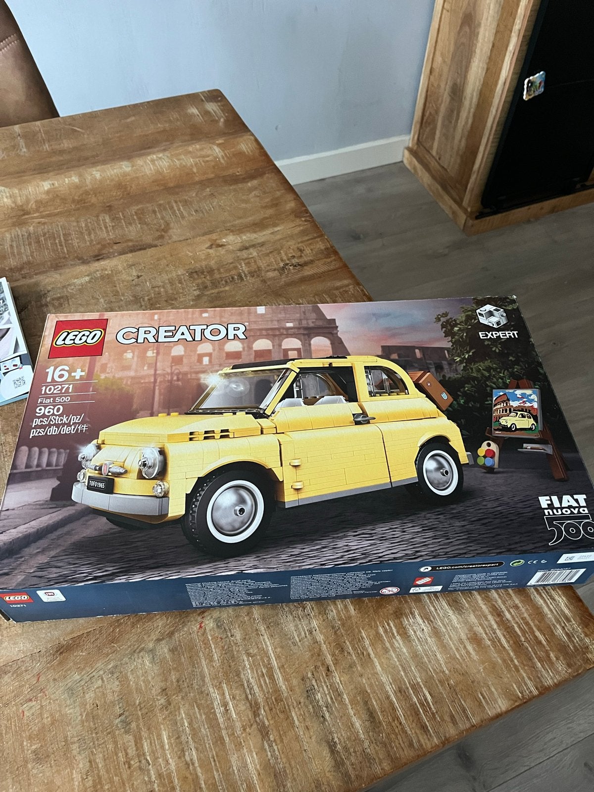 LEGO Creator Expert 10271 Fiat 500 - 100% Compleet, Ophalen of Verzenden, Zo goed als nieuw