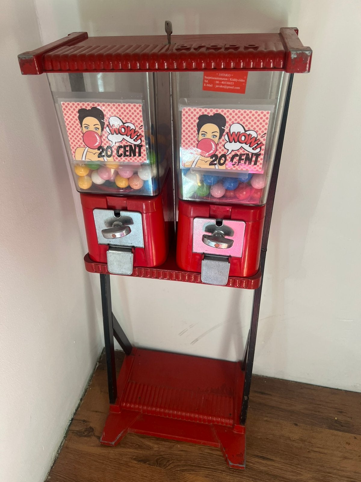 Vintage werkende kauwgomballen automaat brabo, Verzamelen, Automaten | Overige, Ophalen, Zo goed als nieuw