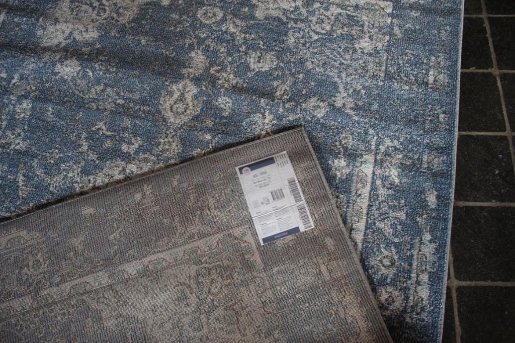 Vloerkleed YARAH blauw creme Lifa Living vintage 160x230, Ophalen, 150 tot 200 cm, Crème, Rechthoekig
