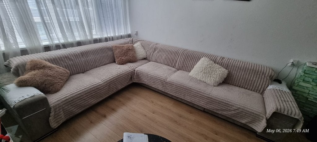 Zitbank, nieuw, Ophalen, Beige, Nieuw, Modern
