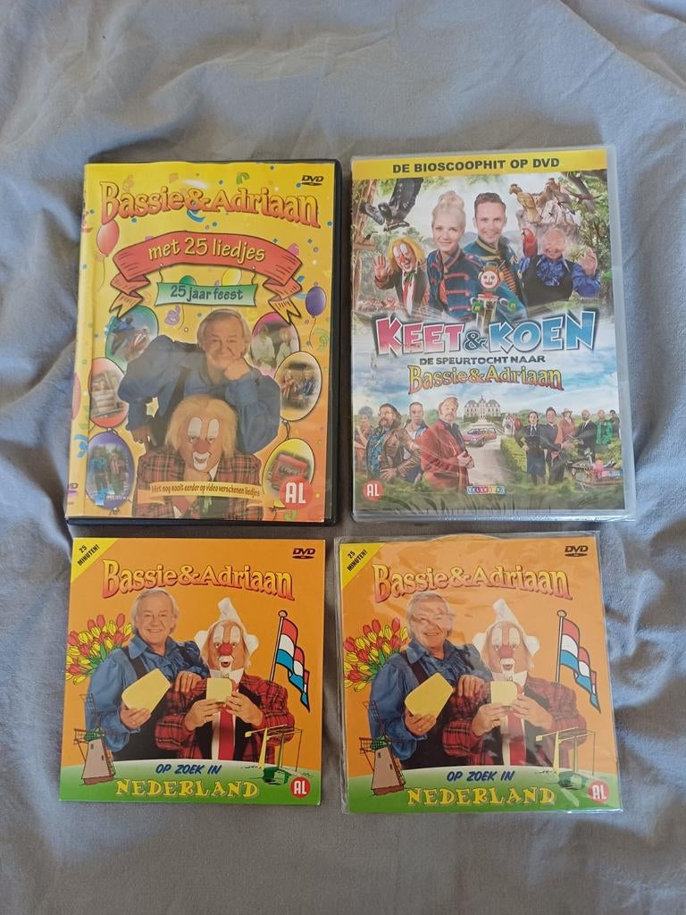 Bassie en Adriaan, verzameling., Gebruikt, Alle leeftijden, Kinderprogramma's en -films, Overige typen