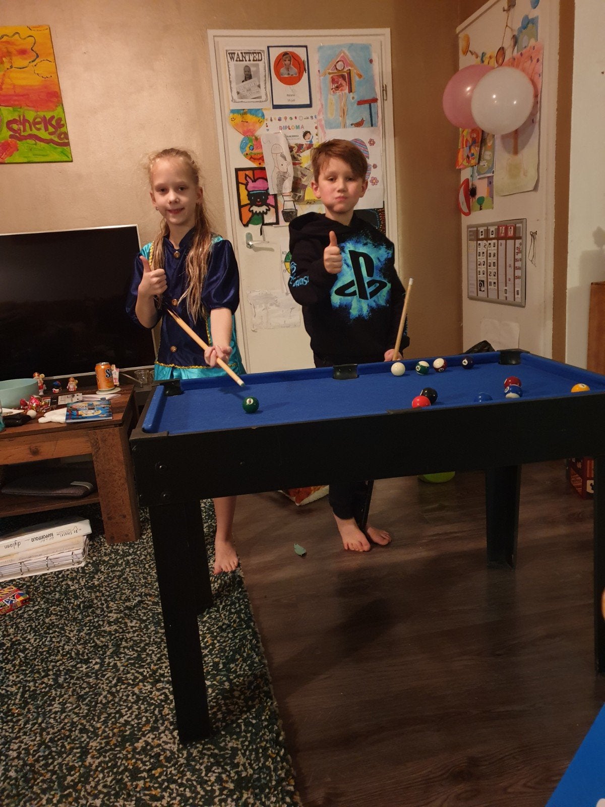 Multifunctionele (kinder) speltafel met meerdere opties, Een of twee spelers, Ophalen, Gebruikt