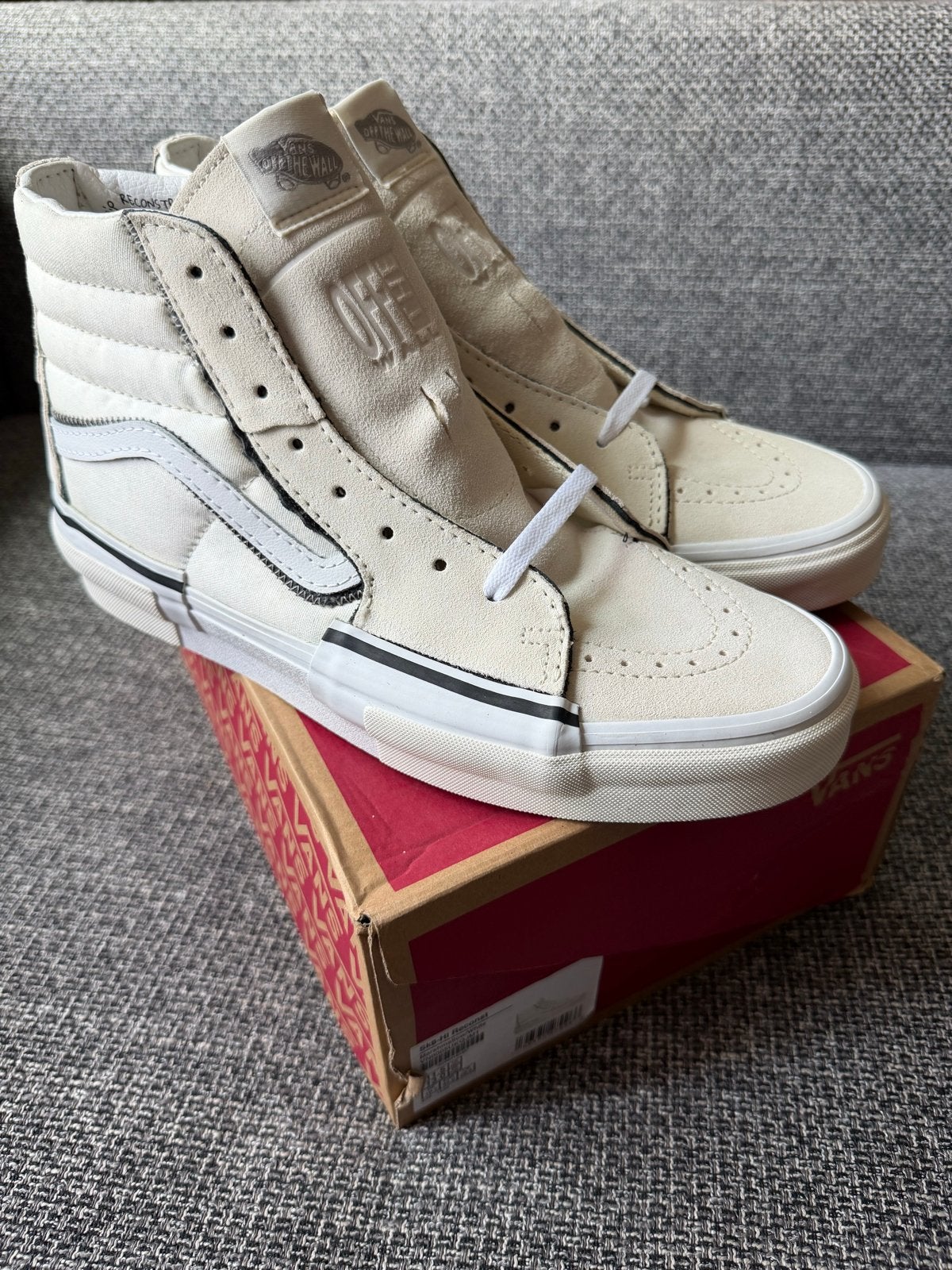 Vans Sk8-Hi Reconstruct Schoenen - Maat 45 - Nieuw, Wit, Nieuw, Ophalen of Verzenden, Sneakers of Gympen