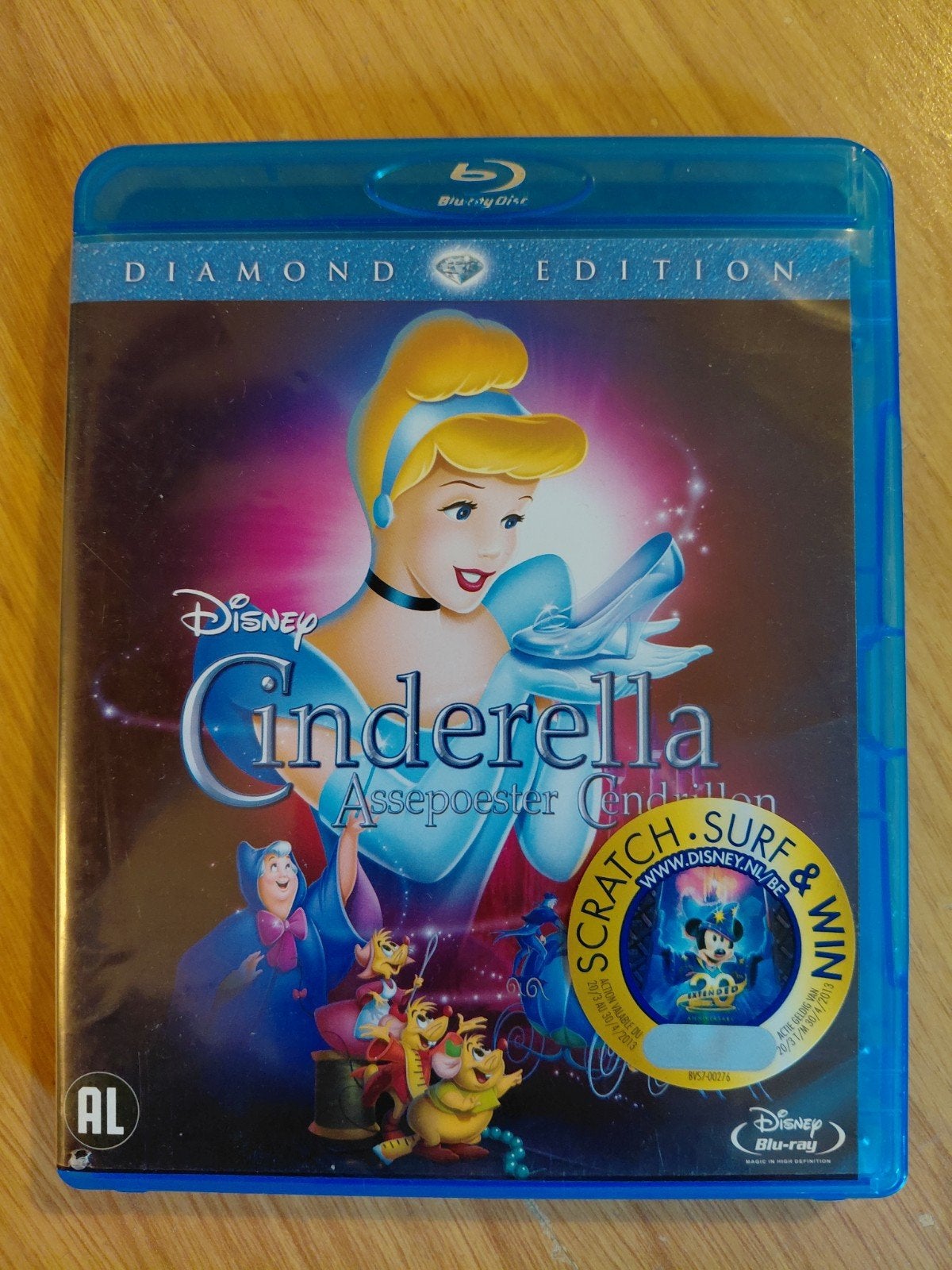 Assepoester Cinderella bluray blu-ray diamond editie, Cd's en Dvd's, Blu-ray, Ophalen of Verzenden, Zo goed als nieuw, Muziek en Concerten