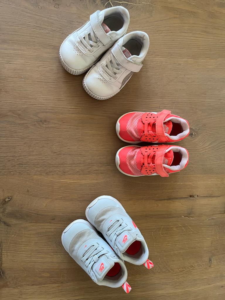Baby schoentjes Nike en Puma - Maat 23/23.5, Kinderen en Baby's, Babykleding | Schoentjes en Sokjes, Ophalen of Verzenden, Gebruikt