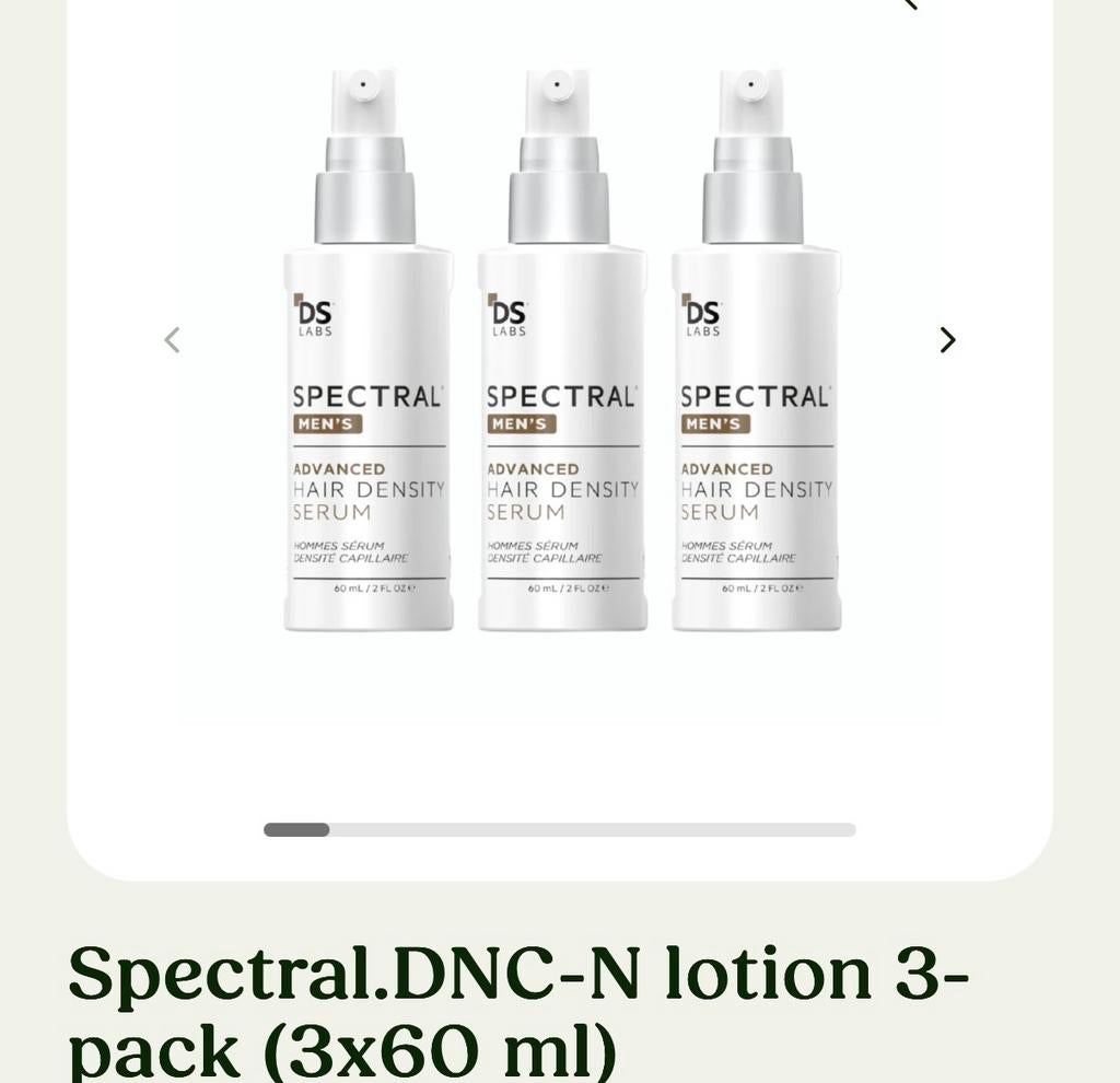 Spectral.DNC-N lotion 3-pack (3x60ml) haargroei/hair grow, Ophalen of Verzenden, Nieuw