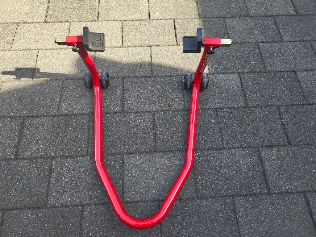 paddockstand motor voor en achter, Ophalen, Gebruikt