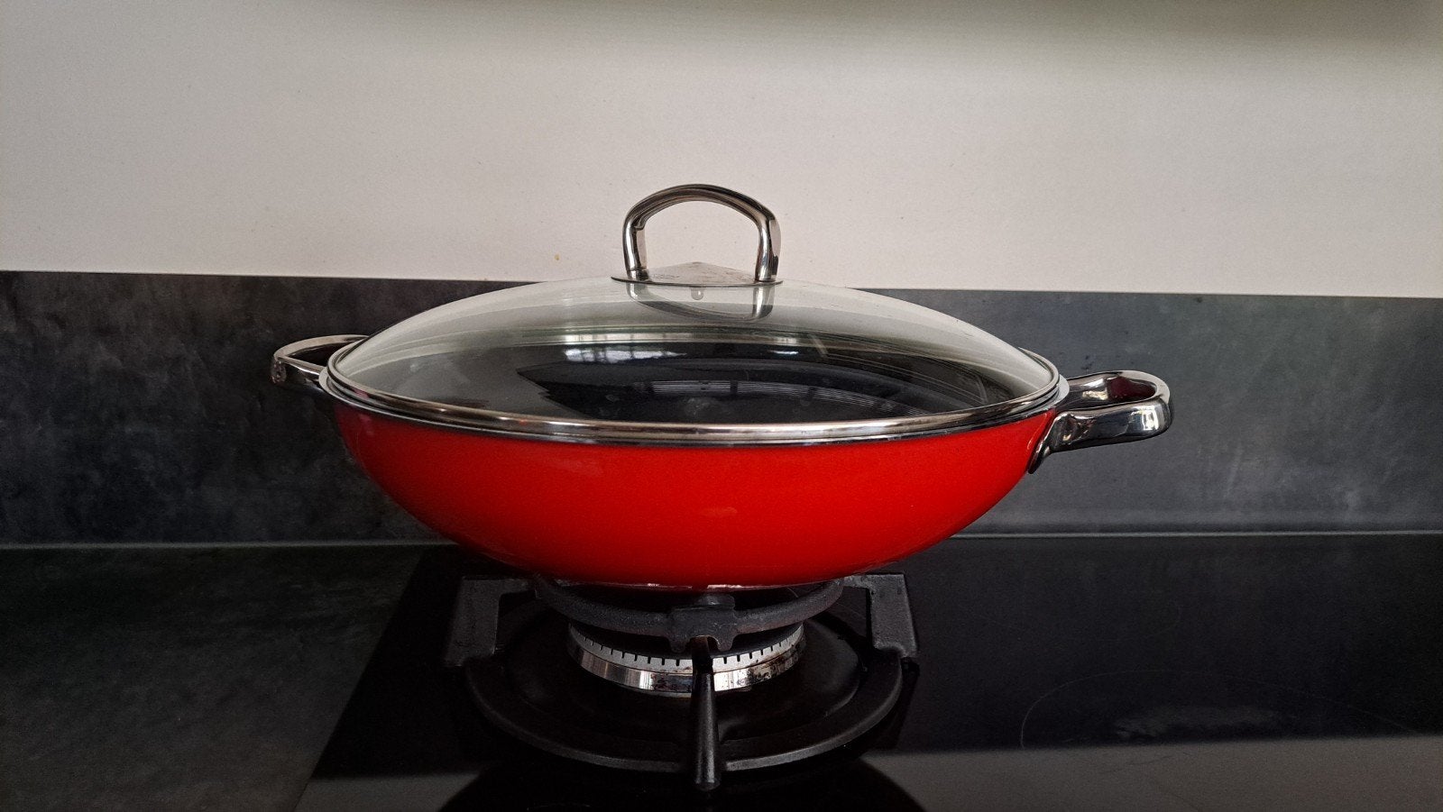 Silit Silargan Wokpan met Deksel, Huis en Inrichting, Keuken | Potten en Pannen, Gebruikt, Ophalen of Verzenden, Steen/keramiek