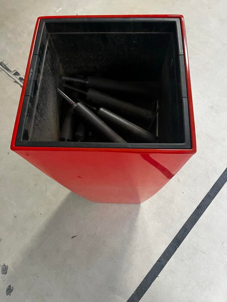 Rode plantenbakken (4 stuks) - Lechuza, Ophalen, Kunststof, Gebruikt, Minder dan 60 cm