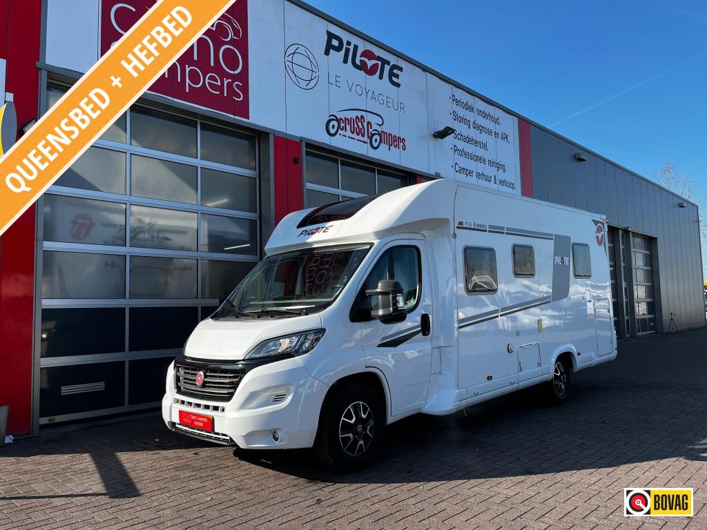 Pilote P 726 FC Queensbed 4 persoons, half integraal 2021, Caravans en Kamperen, Campers, Ringverwarming, Fiat, Pilote, 7 tot 8 meter