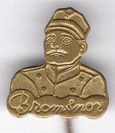 Bromsnor blank koper TV/strip speldje ( T_007), Verzamelen, Speldjes, Pins en Buttons, Verzenden, Zo goed als nieuw, Figuurtje