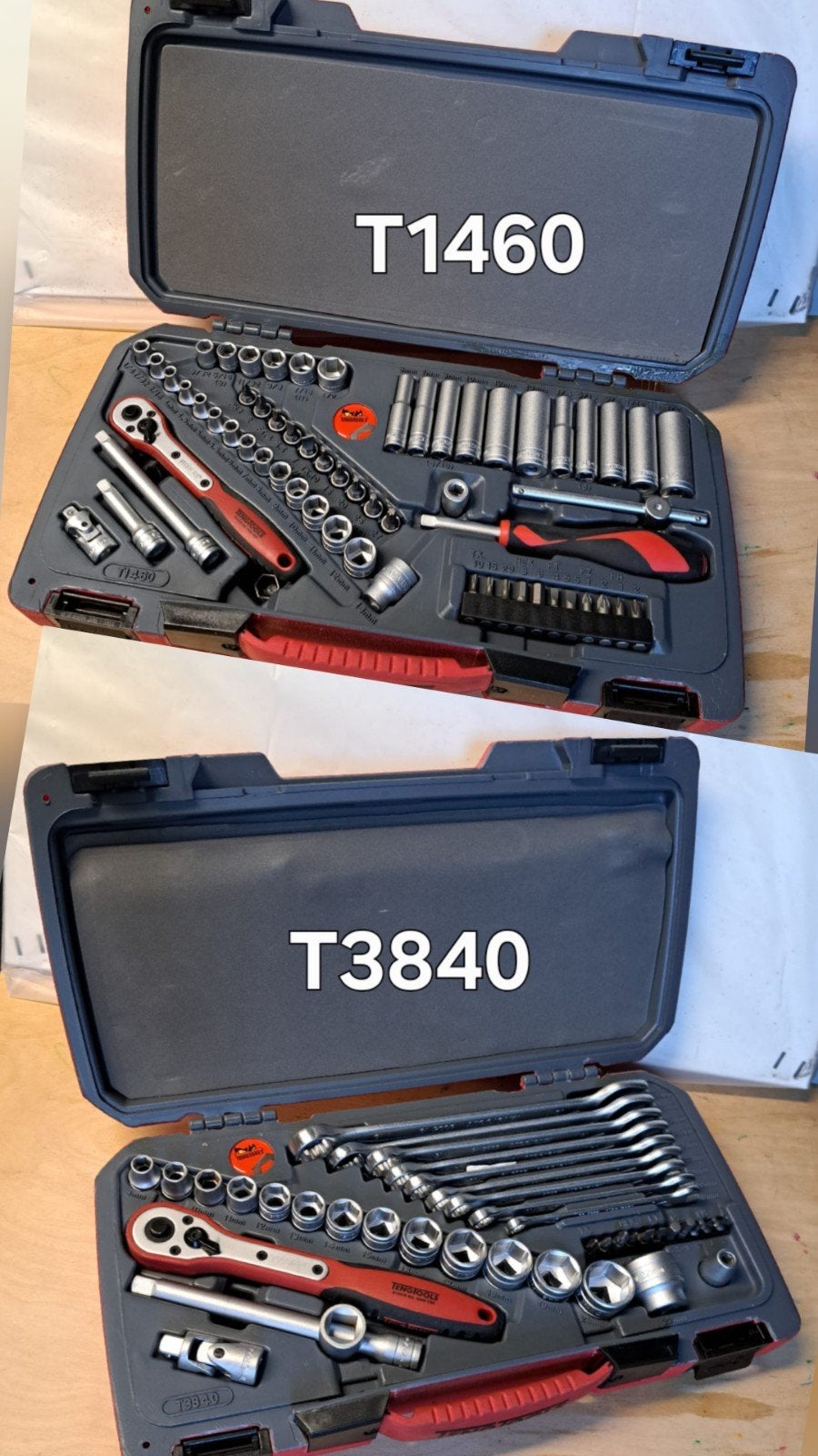 TengTools doppensets T1460 en T3840, Ophalen of Verzenden, Zo goed als nieuw, Gereedschapsset, Overige merken