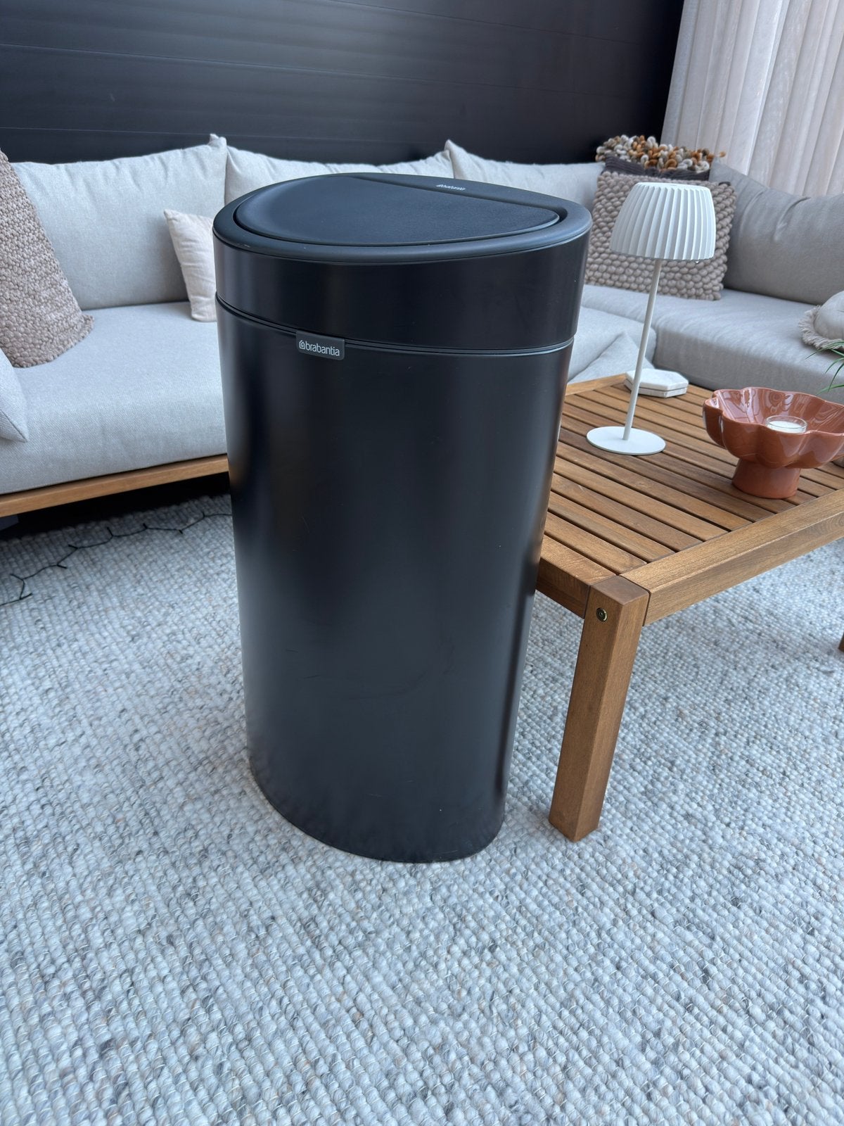 Brabantia Touch bin prullenbak 40L, Gebruikt, Verzenden, 40 liter of meer, 75 – 100