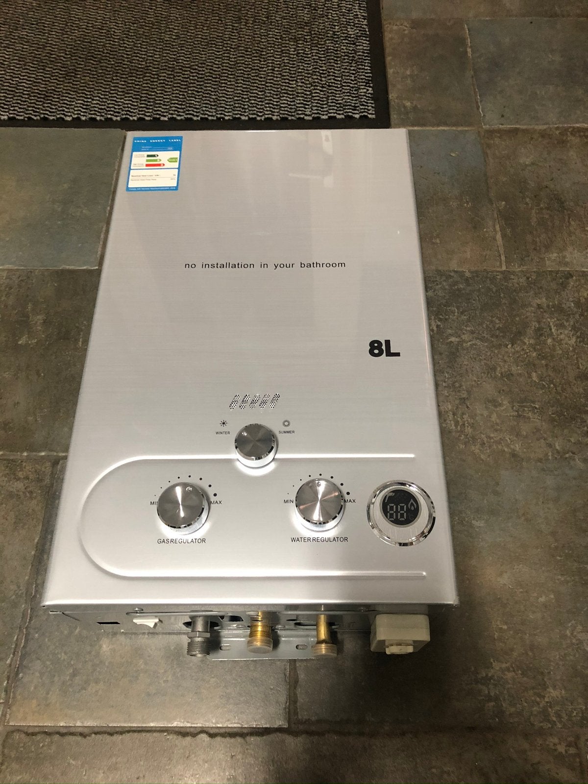 8L Propaan Butaan LPG Geiser Camping zonder waakvlam Gas, ., Nieuw, Ophalen of Verzenden, .
