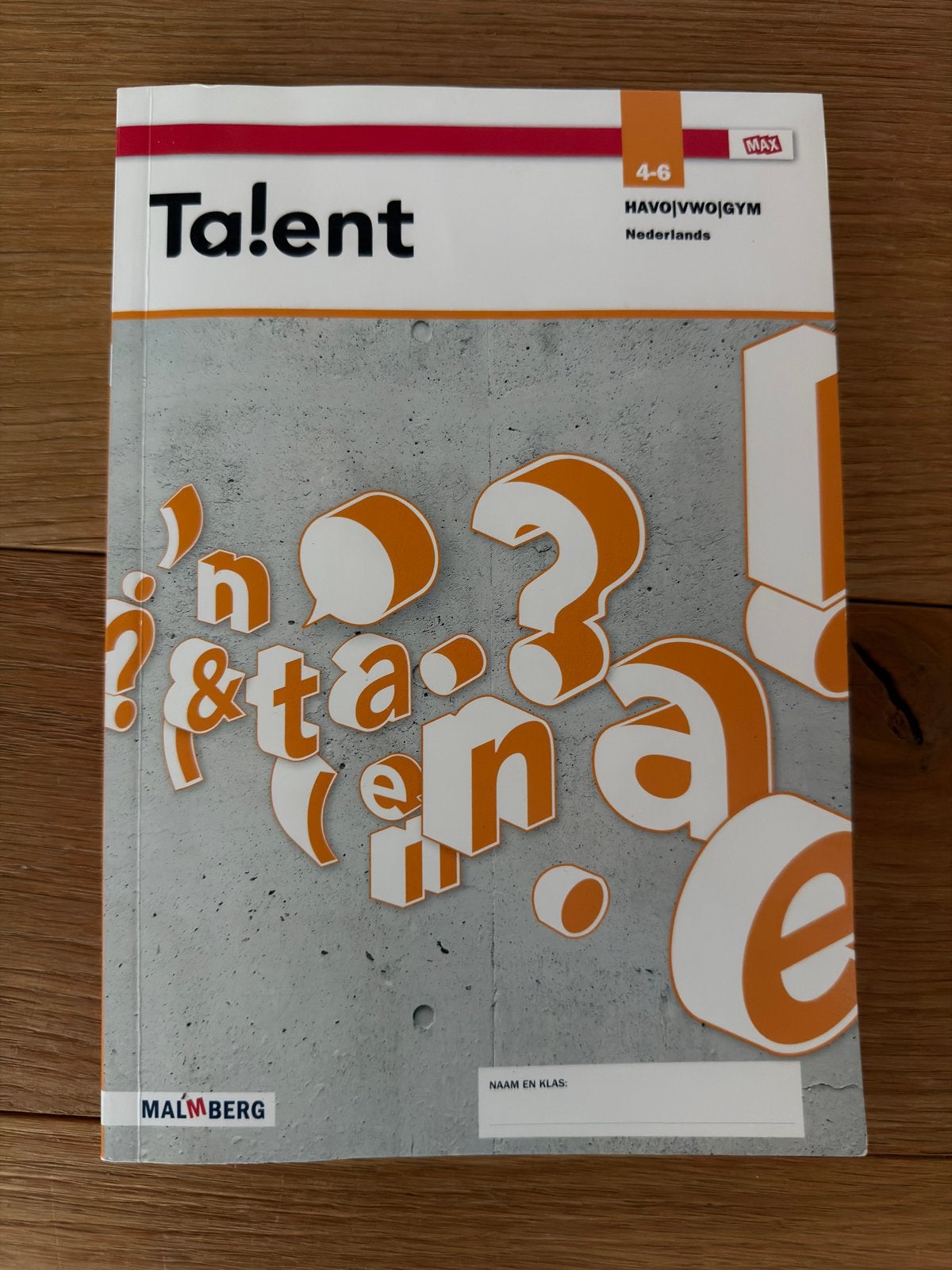 Ta!ent Nederlands HAVO/VWO/GYM Vakboek leerjaar 4-6, Ophalen of Verzenden, Gelezen, HAVO, Nederlands