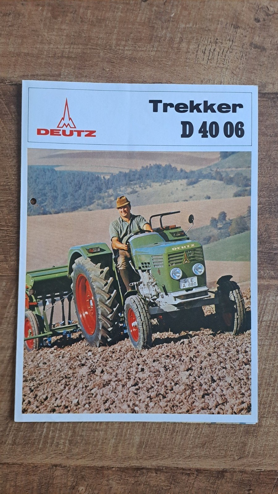 Oude folder DEUTZ D 40 06 tractor, trekker, Ophalen of Verzenden, Zo goed als nieuw, Folder