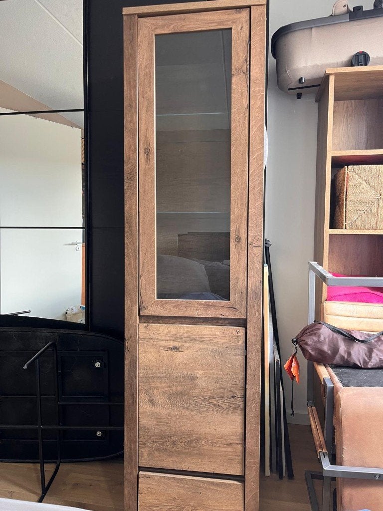 Vitrinekast, Ophalen, Gebruikt, 50 tot 100 cm, Glas