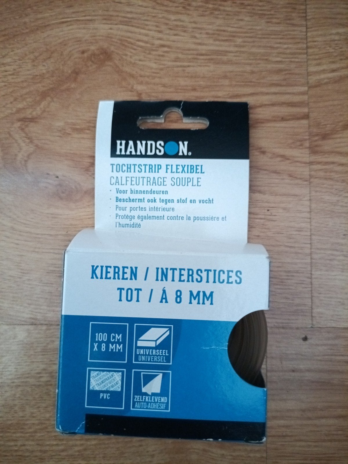 Handson Tochtstrip Flexibel PVC Zelfklevend 100x8mm, Ophalen of Verzenden