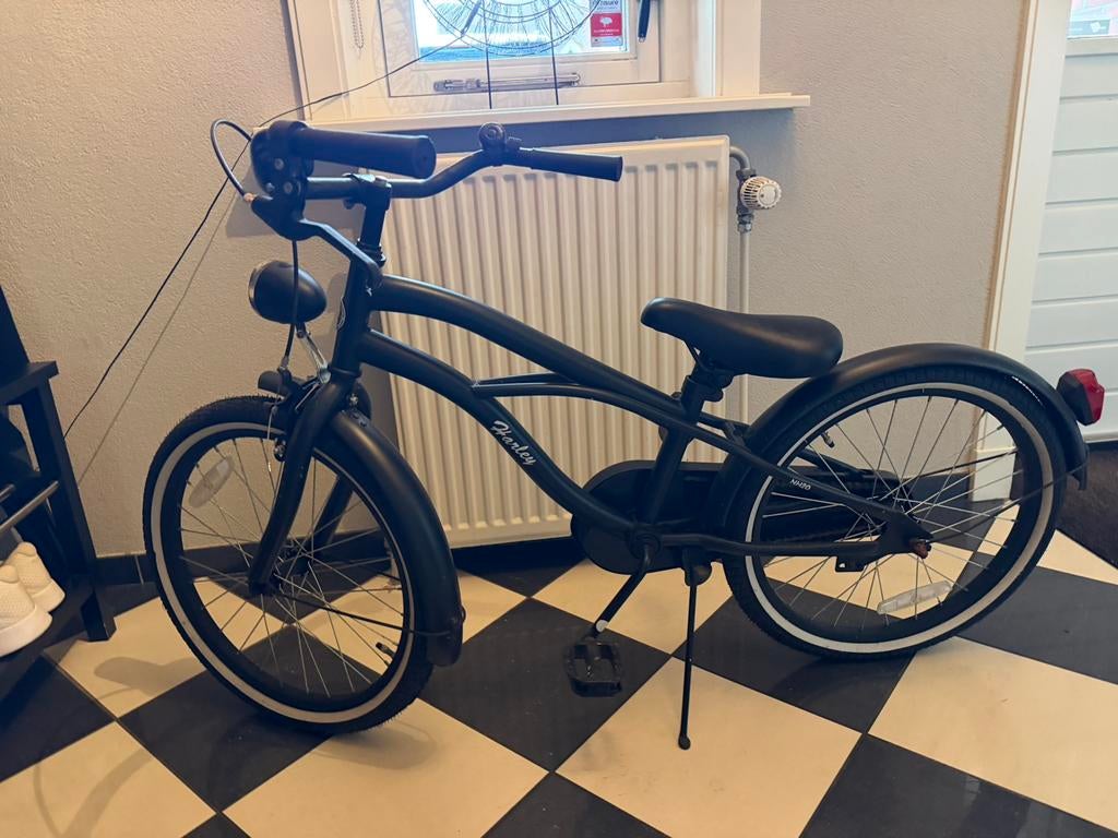 Nogan harley NH20 kinderfiets zwart, Fietsen en Brommers, Fietsen | Kinderfietsjes, Ophalen, Gebruikt, 16 tot 20 inch