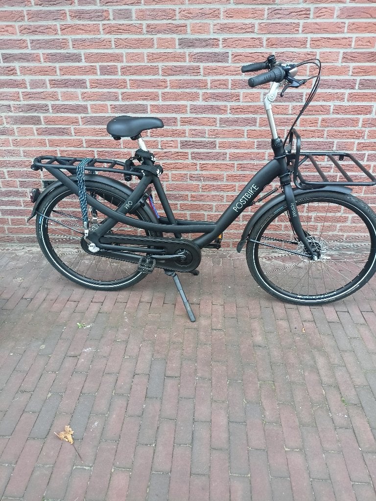 Postfiets Pro - Mat Zwart, 26 inch, Shimano Nexus 3, Ophalen, Post fiets Pro, Handrem, Trommelrem