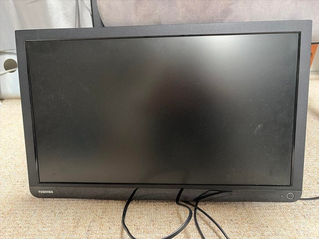 Toshiba 22D1333G LCD TV - 55 cm (22 inch), Ophalen, 50 Hz, 40 tot 60 cm, Gebruikt