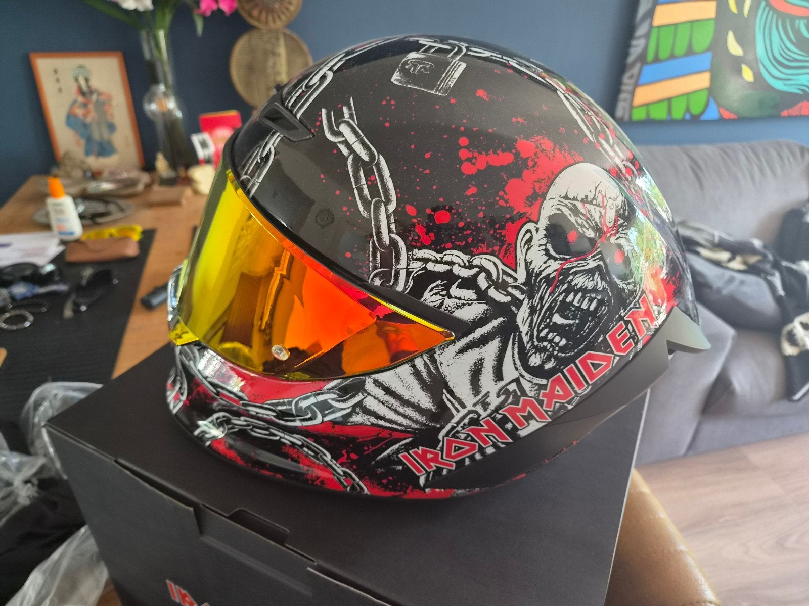 Ruroc Iron Maiden Piece of Mind motorhelm - Nieuw (59/60), Heren, Integraalhelm, L, Ophalen