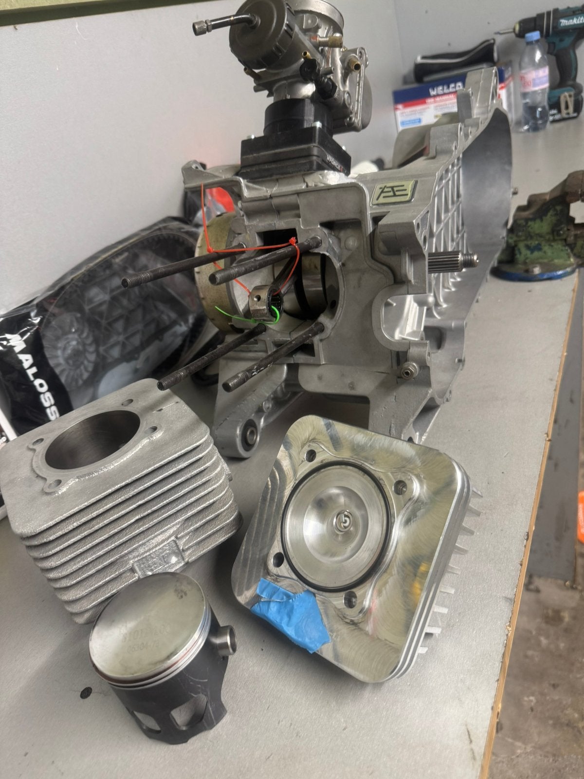 WJ Tuning Blok - (skr blok, 201cc), Ophalen of Verzenden