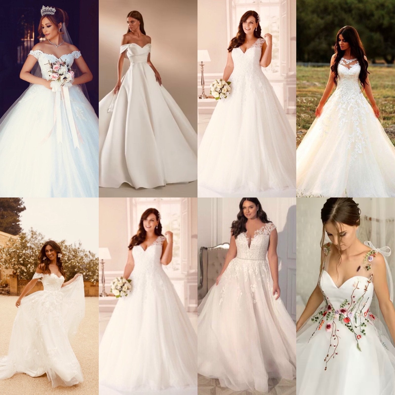 Luxe nieuwe plussize trouwjurken max. €899 44 46 48 50, Kleding | Dames, Trouwkleding en Trouwaccessoires, Ophalen, Nieuw, Wit