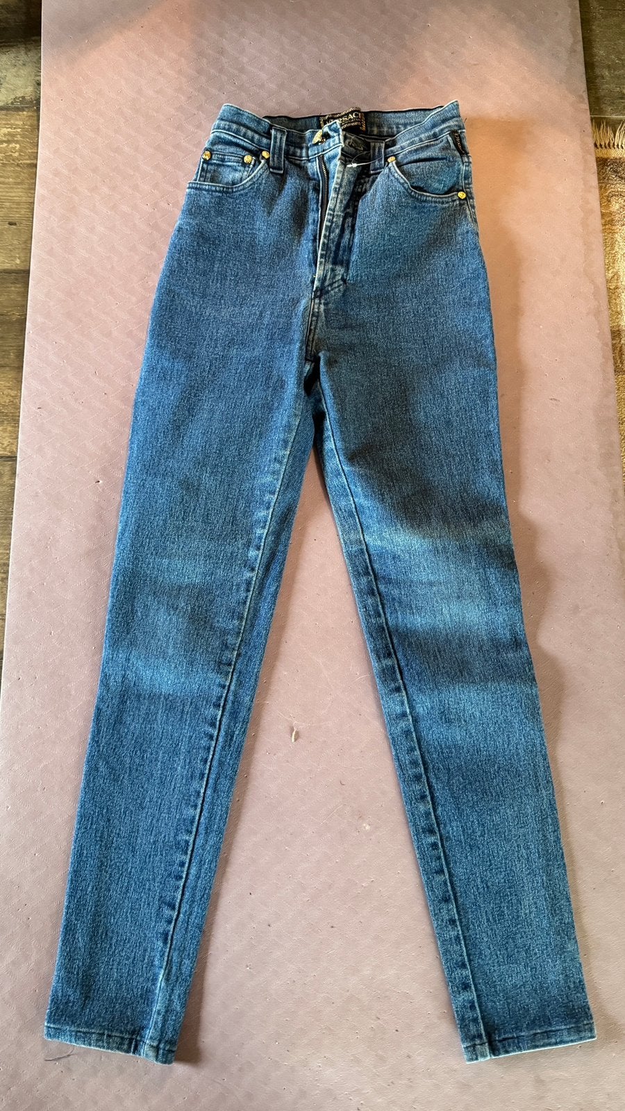 Versace jeans, Kleding | Dames, Ophalen of Verzenden, Zo goed als nieuw, Blauw, W30 - W32 (confectie 38/40)