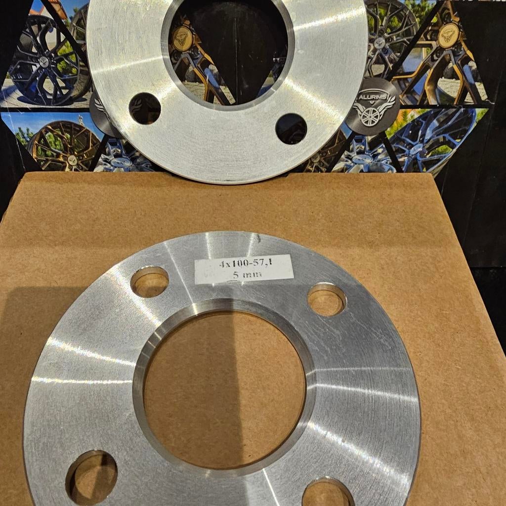 Spoorverbreders spacers Golf Polo 4x100 57,1  5mm, Ophalen of Verzenden