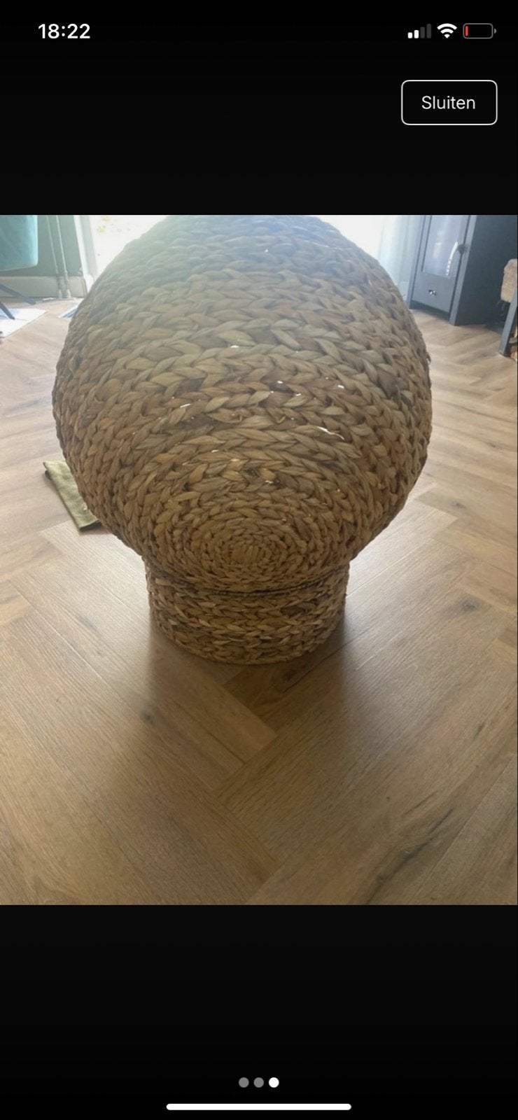 Katten/honden rieten mand prima staat ophalen, Dieren en Toebehoren, Ophalen of Verzenden, Zelfreinigend, Gebruikt, Open