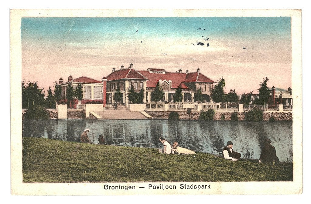 969186	Groningen	Paviljoen	Stadspark 	1930	Gelopen met zegel, Ophalen of Verzenden, 1920 tot 1940, Gelopen, Groningen